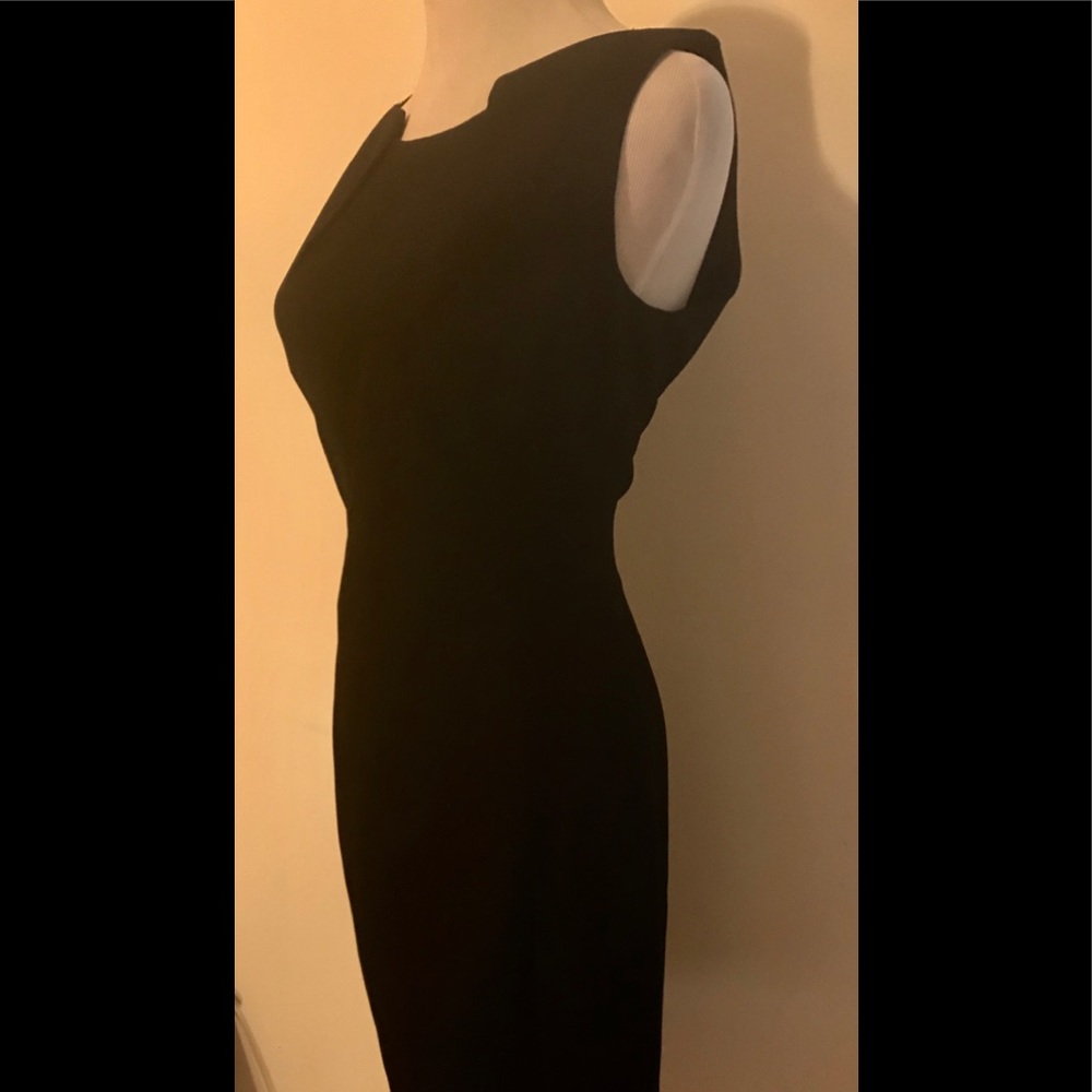 Eli Tahari black fitted dress